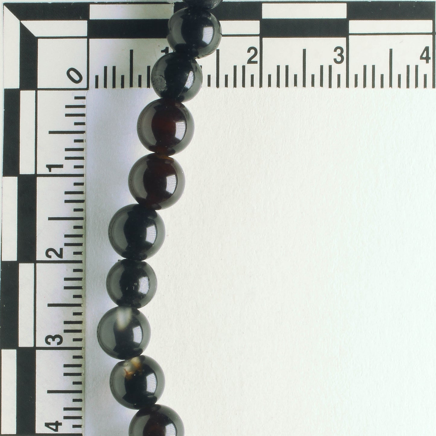 Black Agate, Dyed - 8" strand