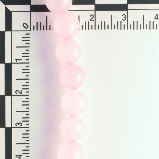 Rose Quartz, Dyed - 8" strand