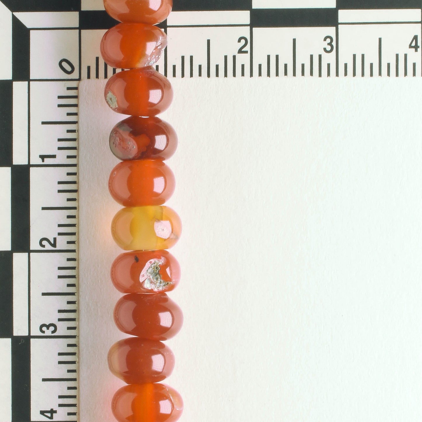 Red Agate, Dyed - 8" strand