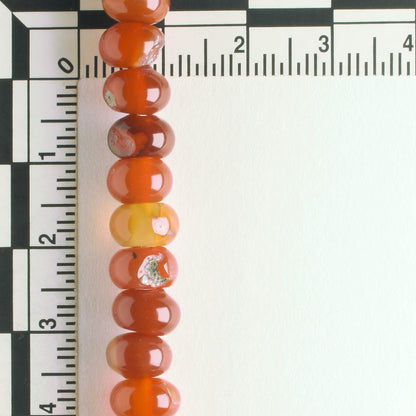 Red Agate, Dyed - 8" strand