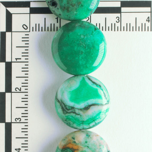 Crazy Lace Agate, Dyed - 8" strand