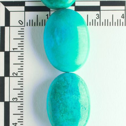 Chalk Turquoise, Dyed - 8" strand