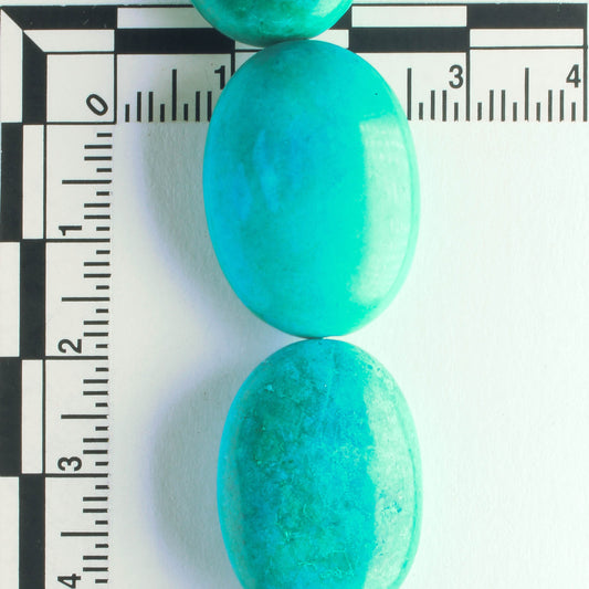 Chalk Turquoise, Dyed - 8" strand