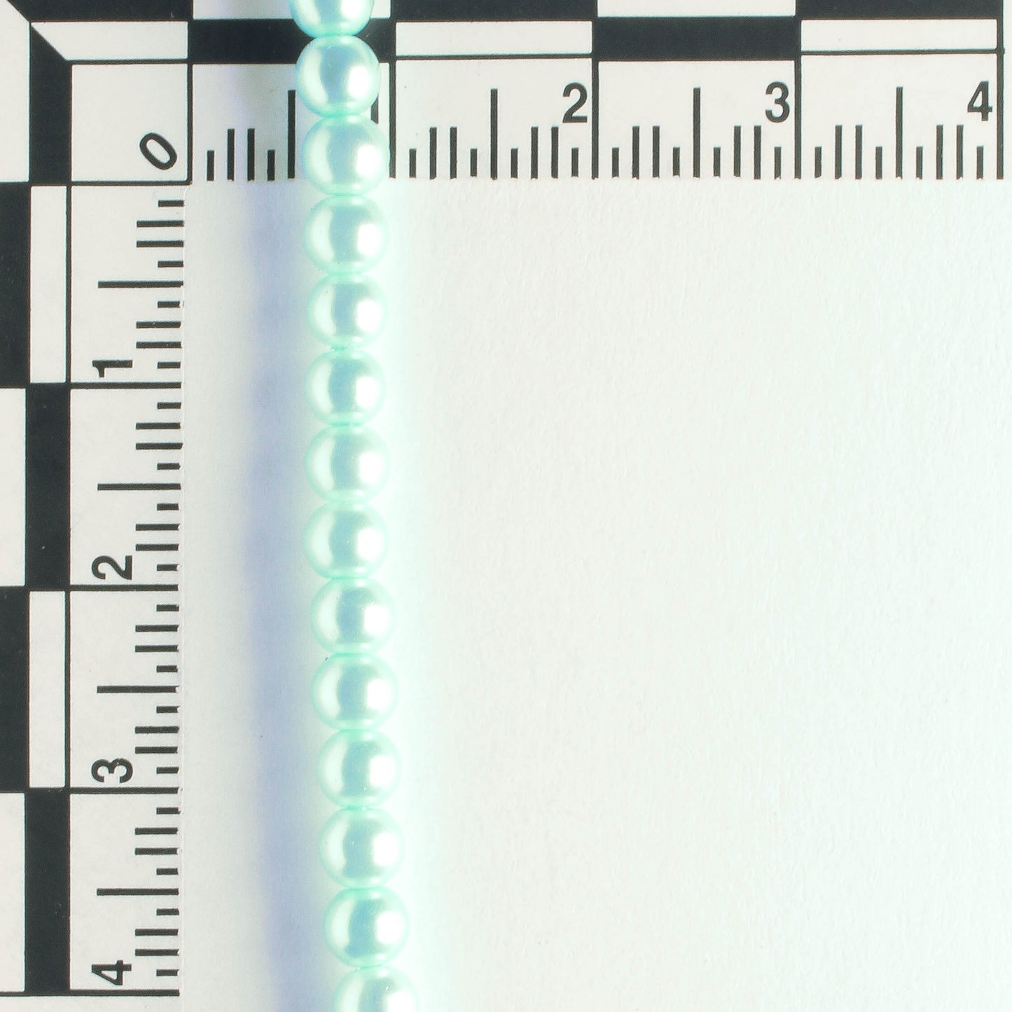 4mm Glass Pearls - 8" strand