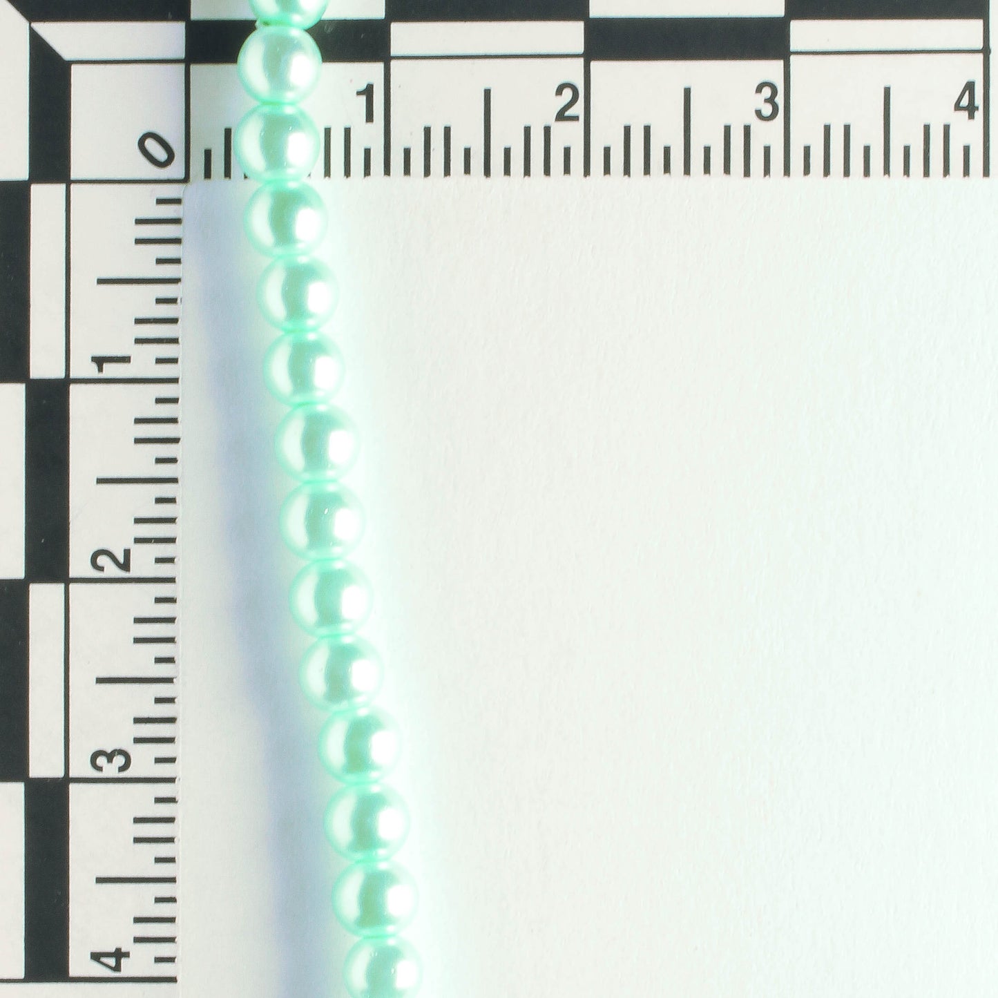 4mm Glass Pearls - 8" strand