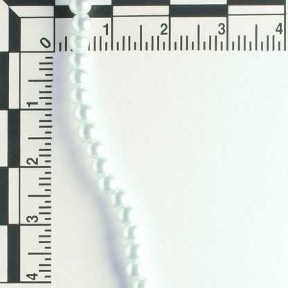 3mm Glass Pearls - 8" strand