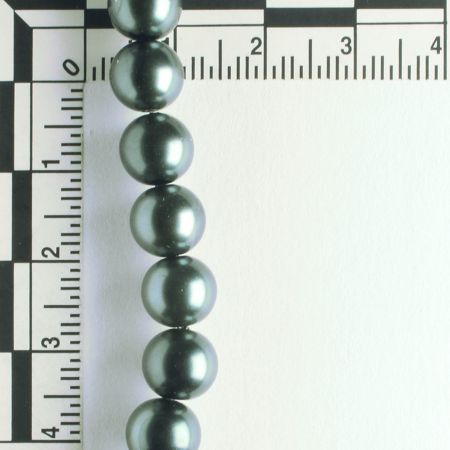 8mm Glass Pearls - 8" strand