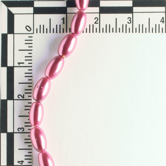 7mm x 4mm Glass Pearl - 8" strand