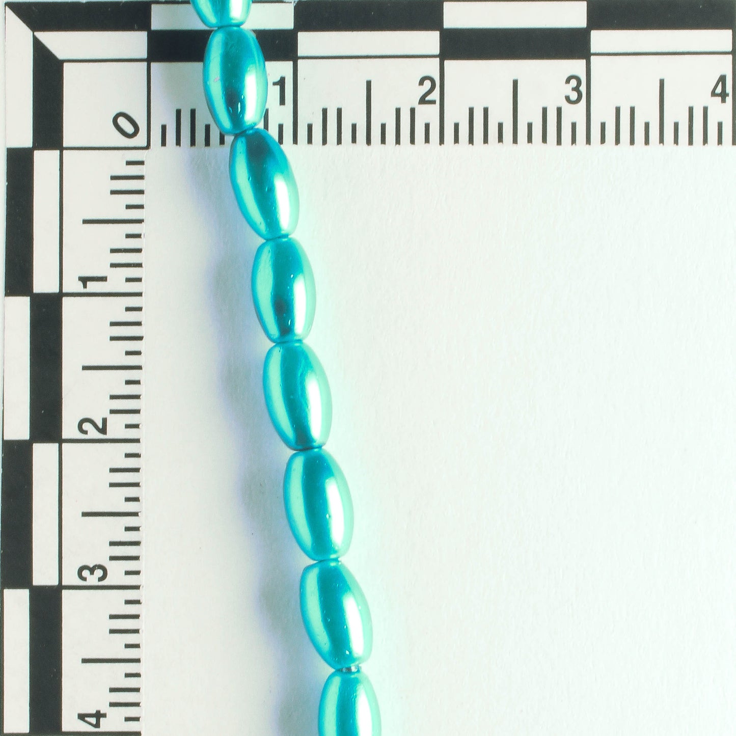 7mm x 4mm Glass Pearl - 8" strand