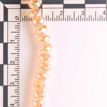 Chinese Crystal Rondelles - 8" strand