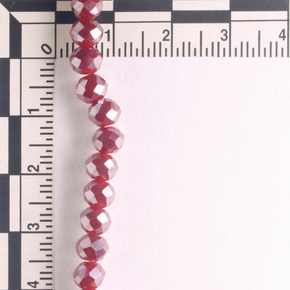 Chinese Crystal Rondelles - 8" strand