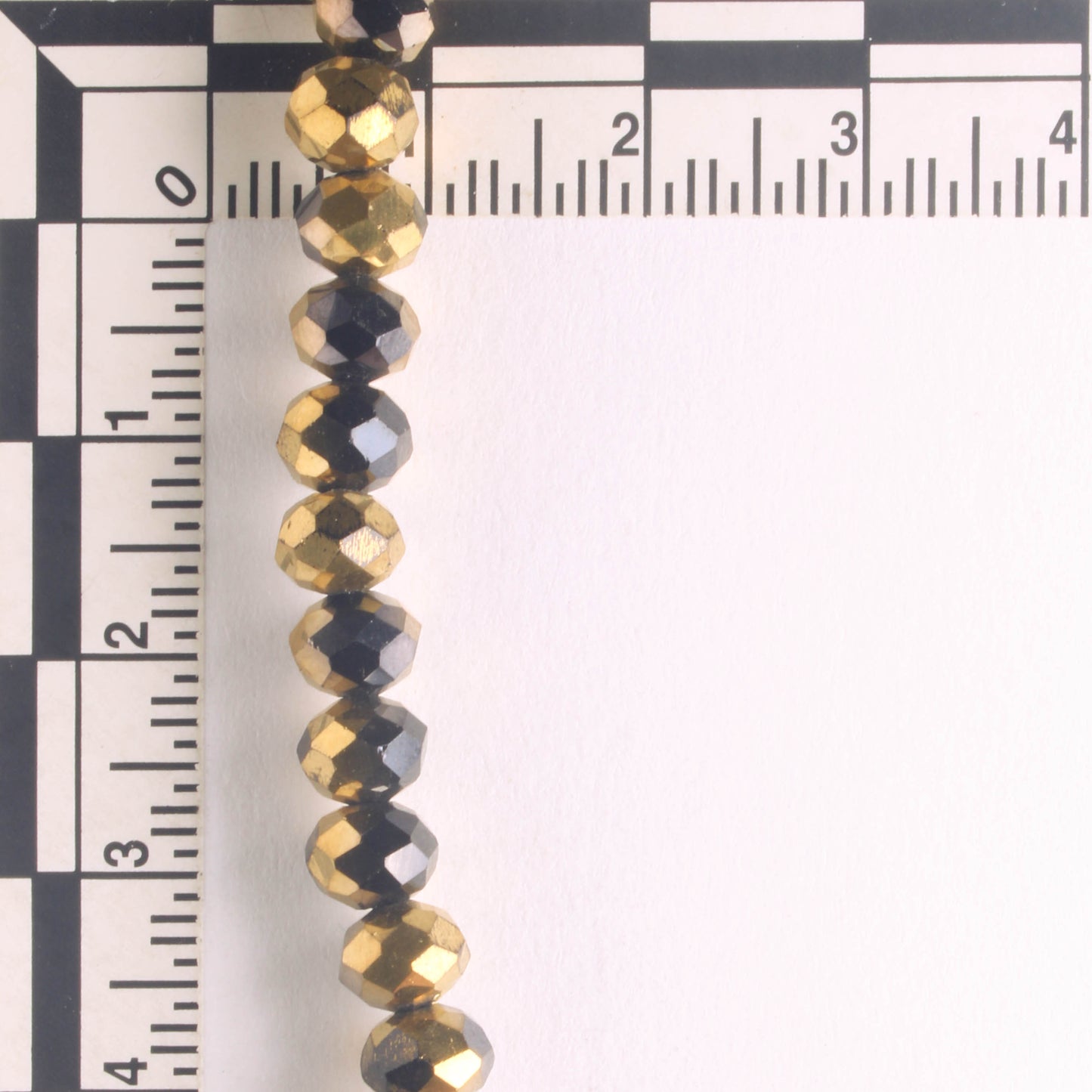 Chinese Crystal Rondelles - 8" strand