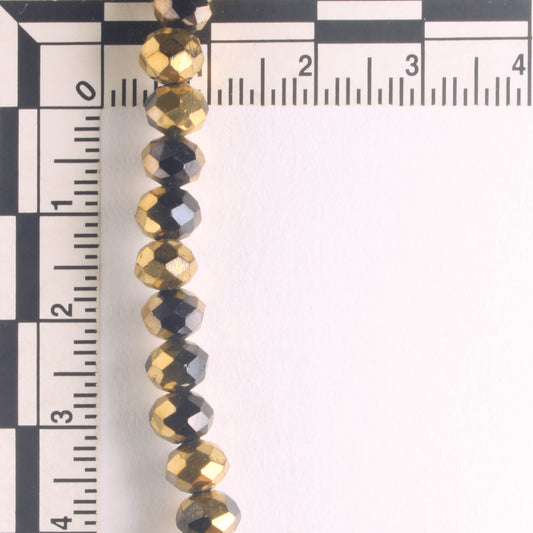 Chinese Crystal Rondelles - 8" strand
