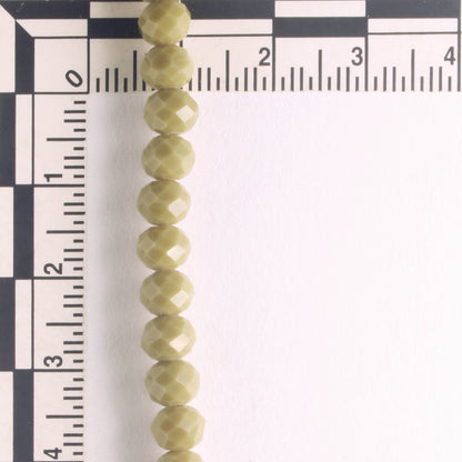 Chinese Crystal Rondelles - 8" strand