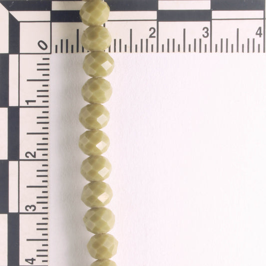 Chinese Crystal Rondelles - 8" strand