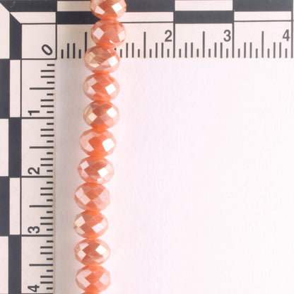 Chinese Crystal Rondelles - 8" strand