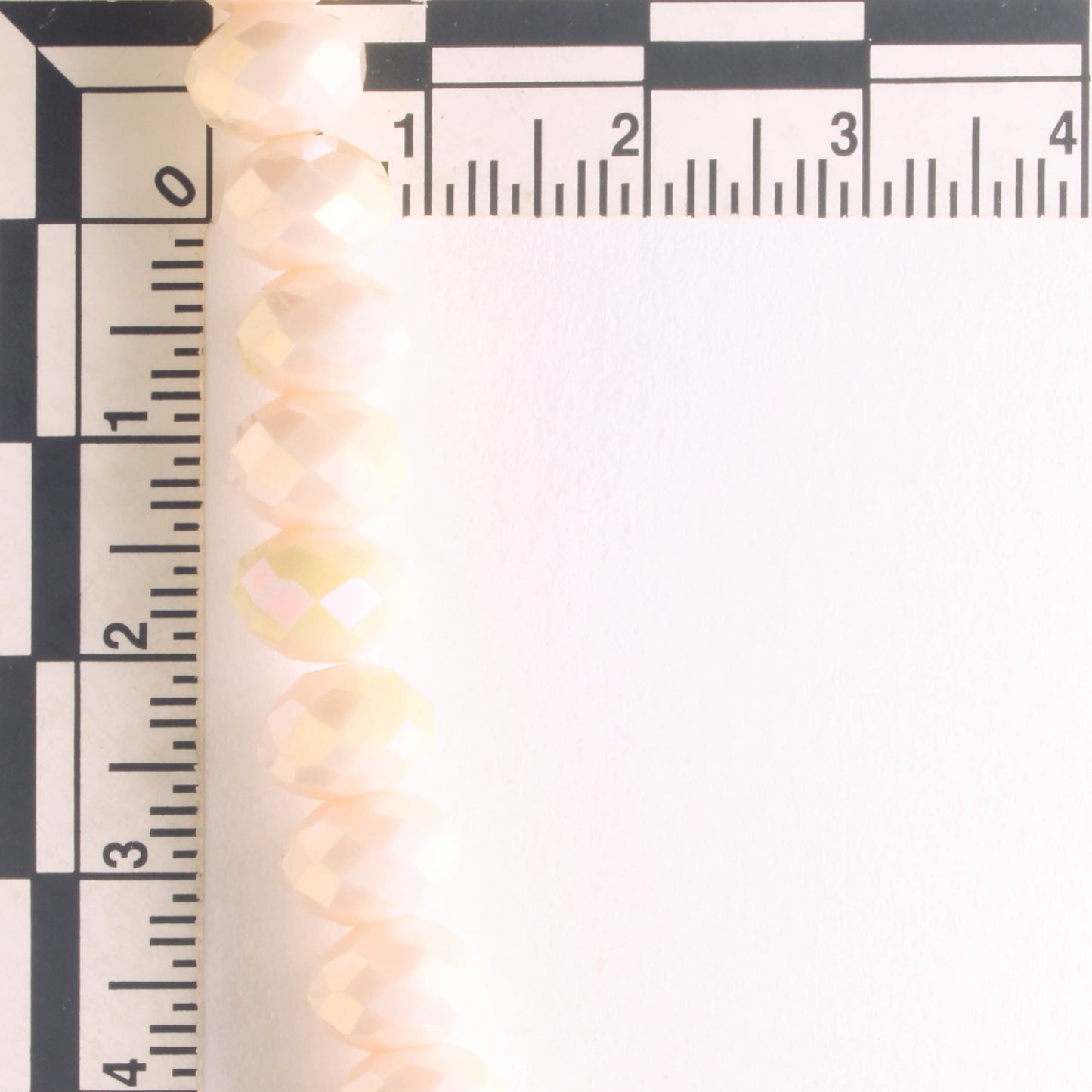 Chinese Crystal Rondelles - 8" strand