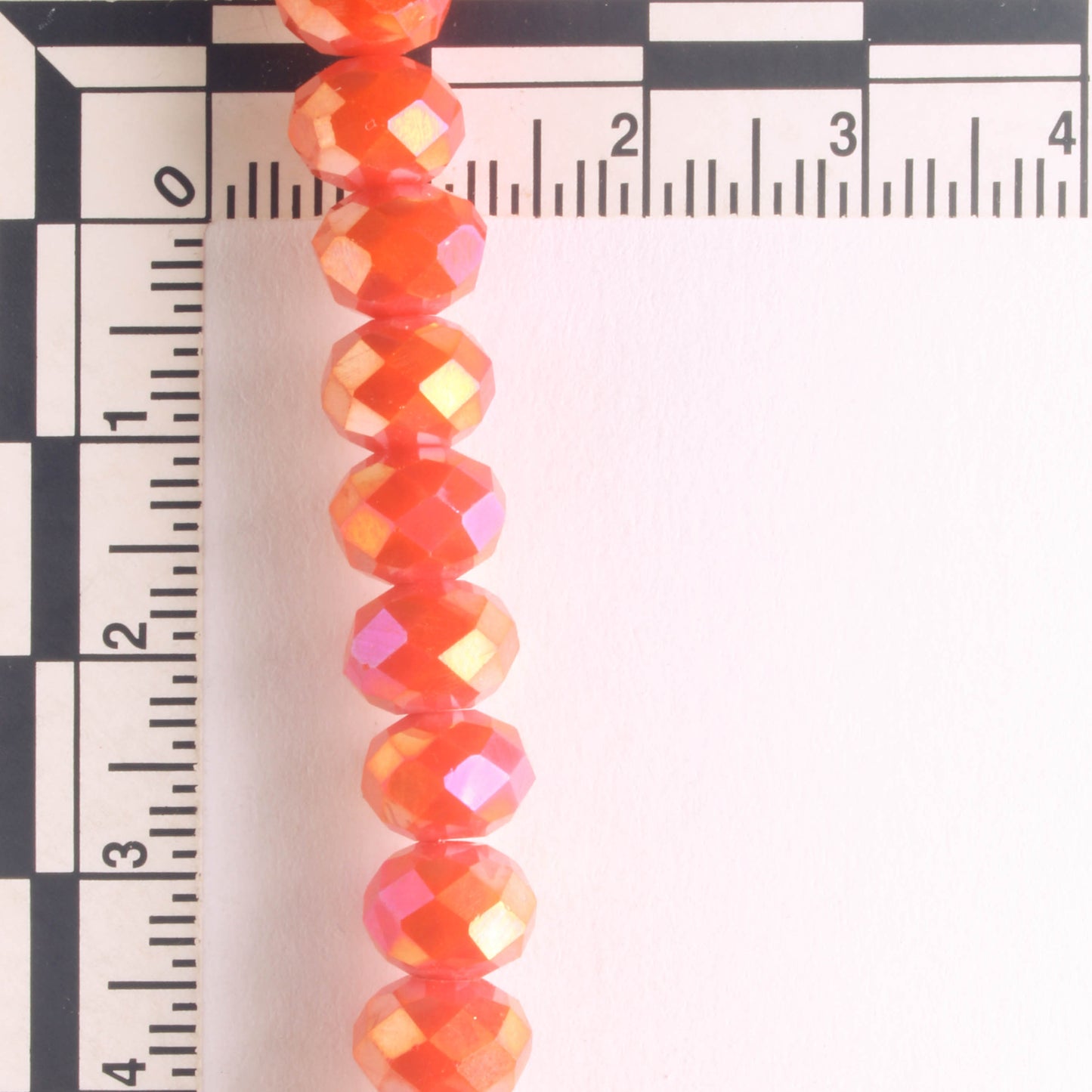 Chinese Crystal Rondelles - 8" strand
