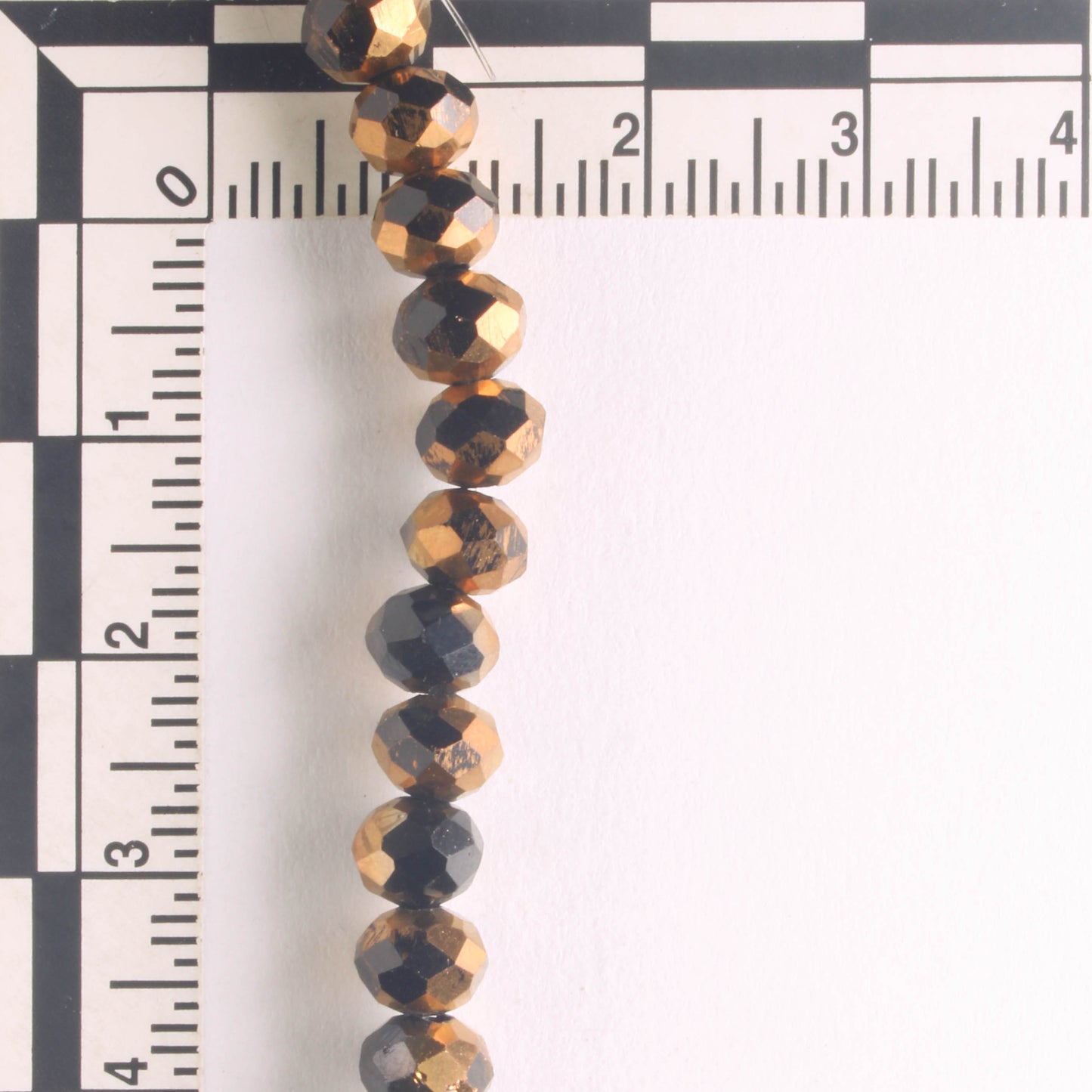 Chinese Crystal Rondelles - 8" strand
