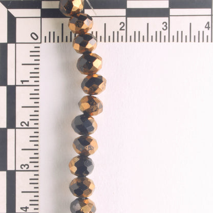 Chinese Crystal Rondelles - 8" strand