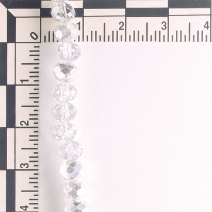 Chinese Crystal Rondelles - 8" strand