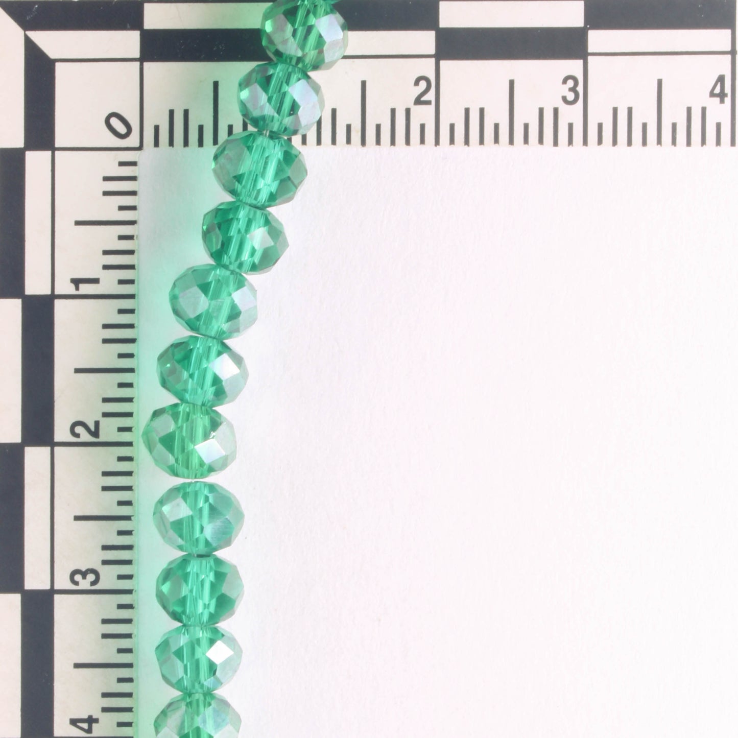 Chinese Crystal Rondelles - 8" strand