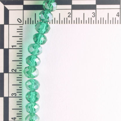 Chinese Crystal Rondelles - 8" strand