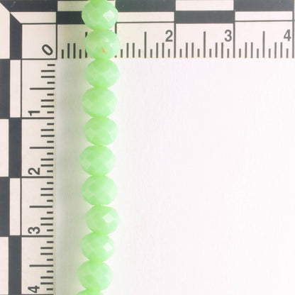 Chinese Crystal Rondelles - 8" strand