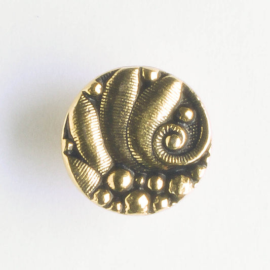 Czech Inspired Button - Antique Gold