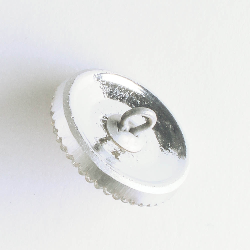 Daisy Button - Volcano with Silver Accents