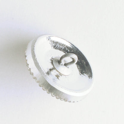 Daisy Button - Volcano with Silver Accents