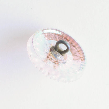 Daisy Button - Transparent Glass with AB Finish