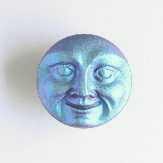 Moon Face Button - Black with an AB and Matte Finish
