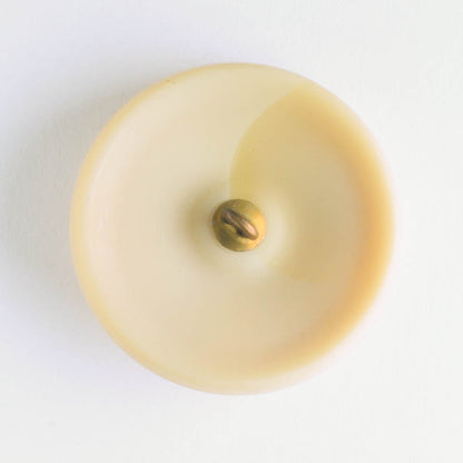 Moon Face Button - Matte Bone
