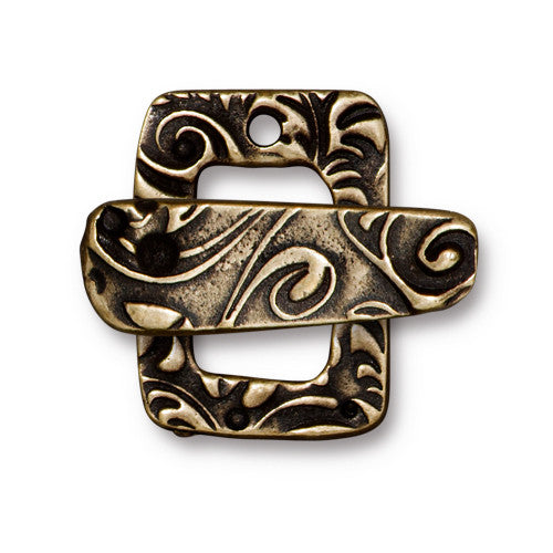 Toggle Clasp, Jardin -  Brass Oxide