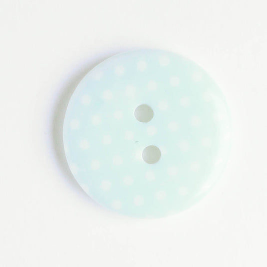 Button - Green Dots - Plastic
