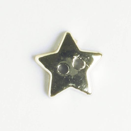 Button - Gold Star - Plastic