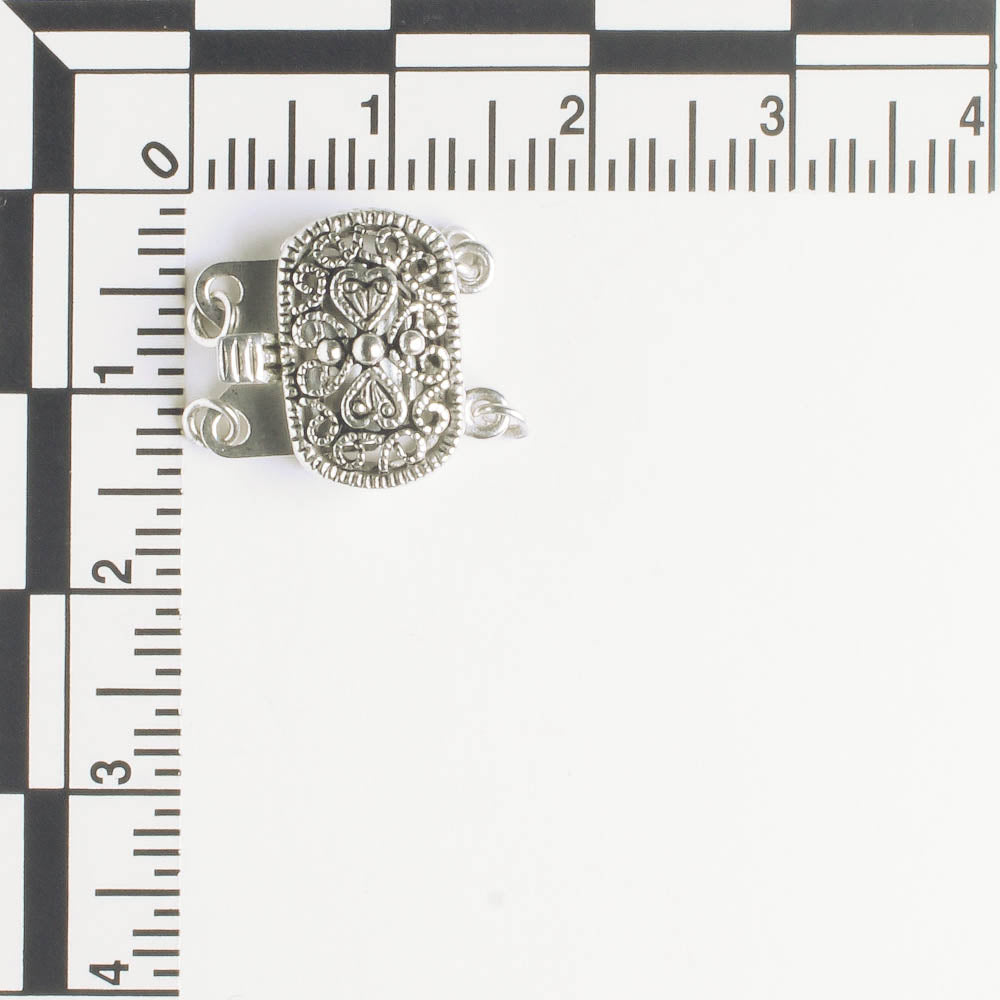 Clasp 2 Strand Silver