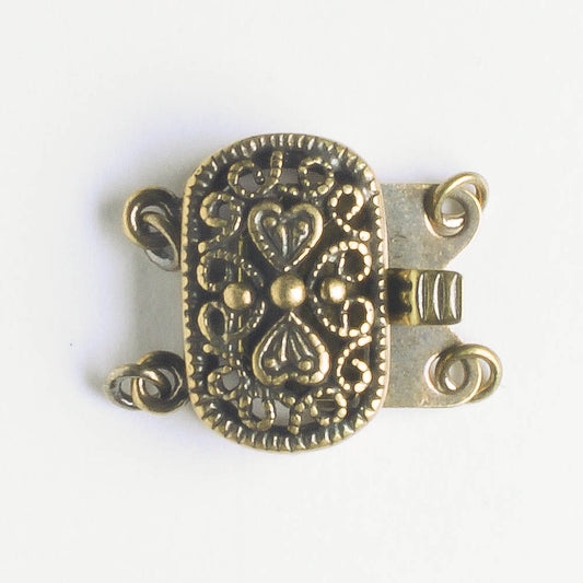 Clasp 2 Strand Brass