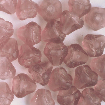 5x6mm Bell Flower - Purple - qty 25