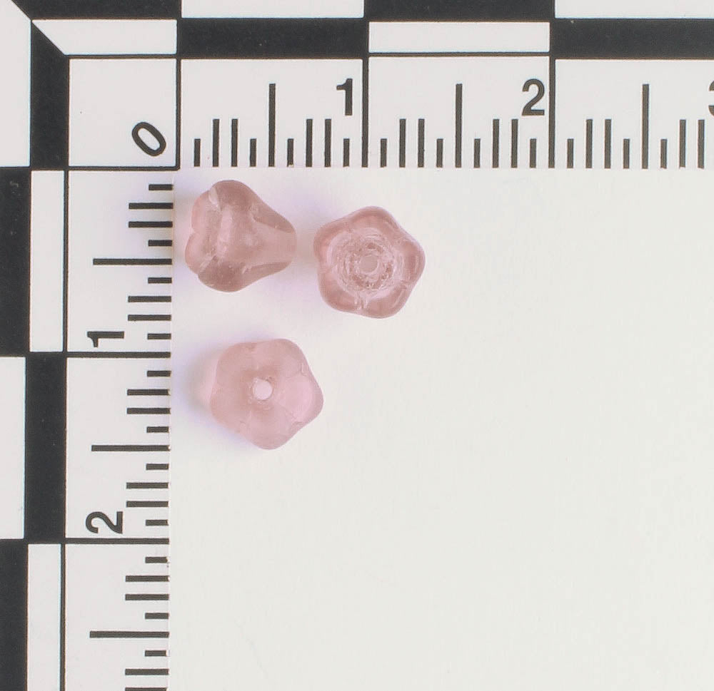 5x6mm Bell Flower - Purple - qty 25