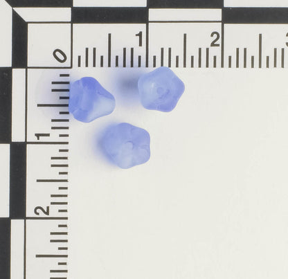 5x6mm Bell Flower - Blue - qty 25