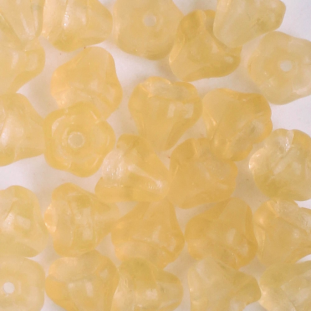 5x6mm Bell Flower - Apricot - qty 25