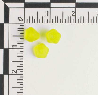 5x6mm Bell Flower - Matte Yellow - qty 25