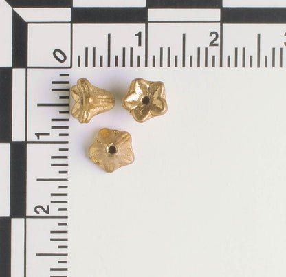 5x6mm Bell Flower - Gold - qty 25