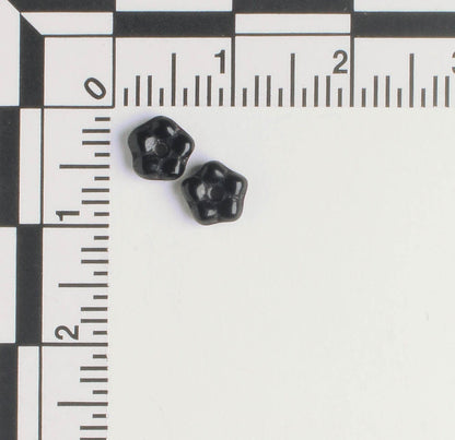 5mm Daisy Spacer- Black - qty 50