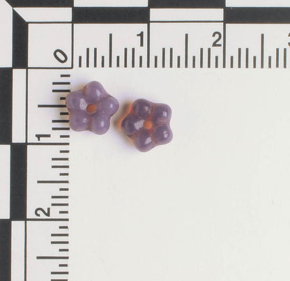 7mm Daisy Spacer- Milky Purple - qty 50