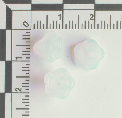 8x10mm Bell Flower - Milky White - qty 12