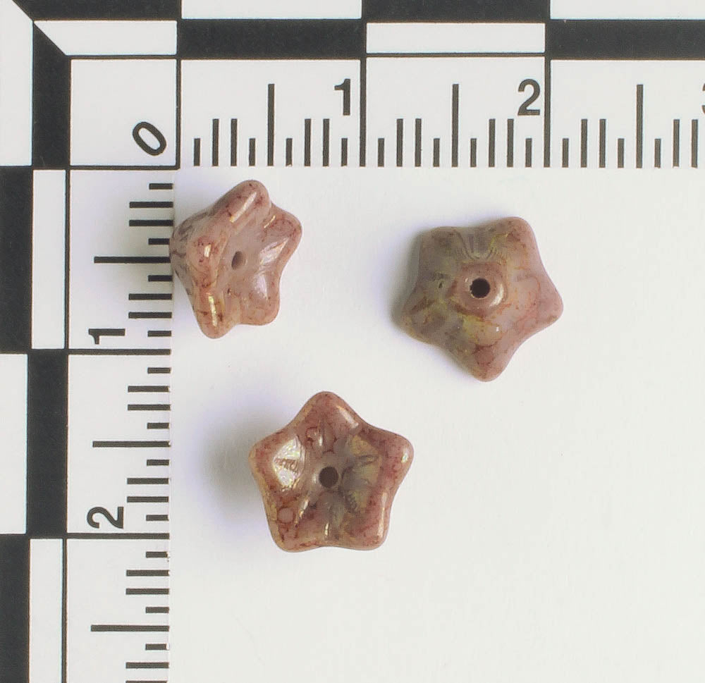 5x8mm Bell Flower - Cocoa - qty 25