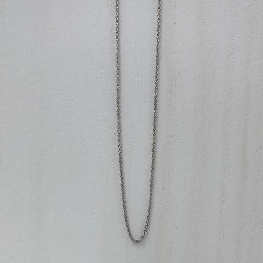 Silver Chain Necklace - 17.5"